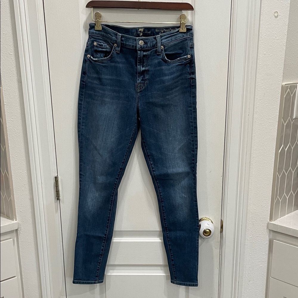 7 For All Mankind High Waist Ankle Skinny